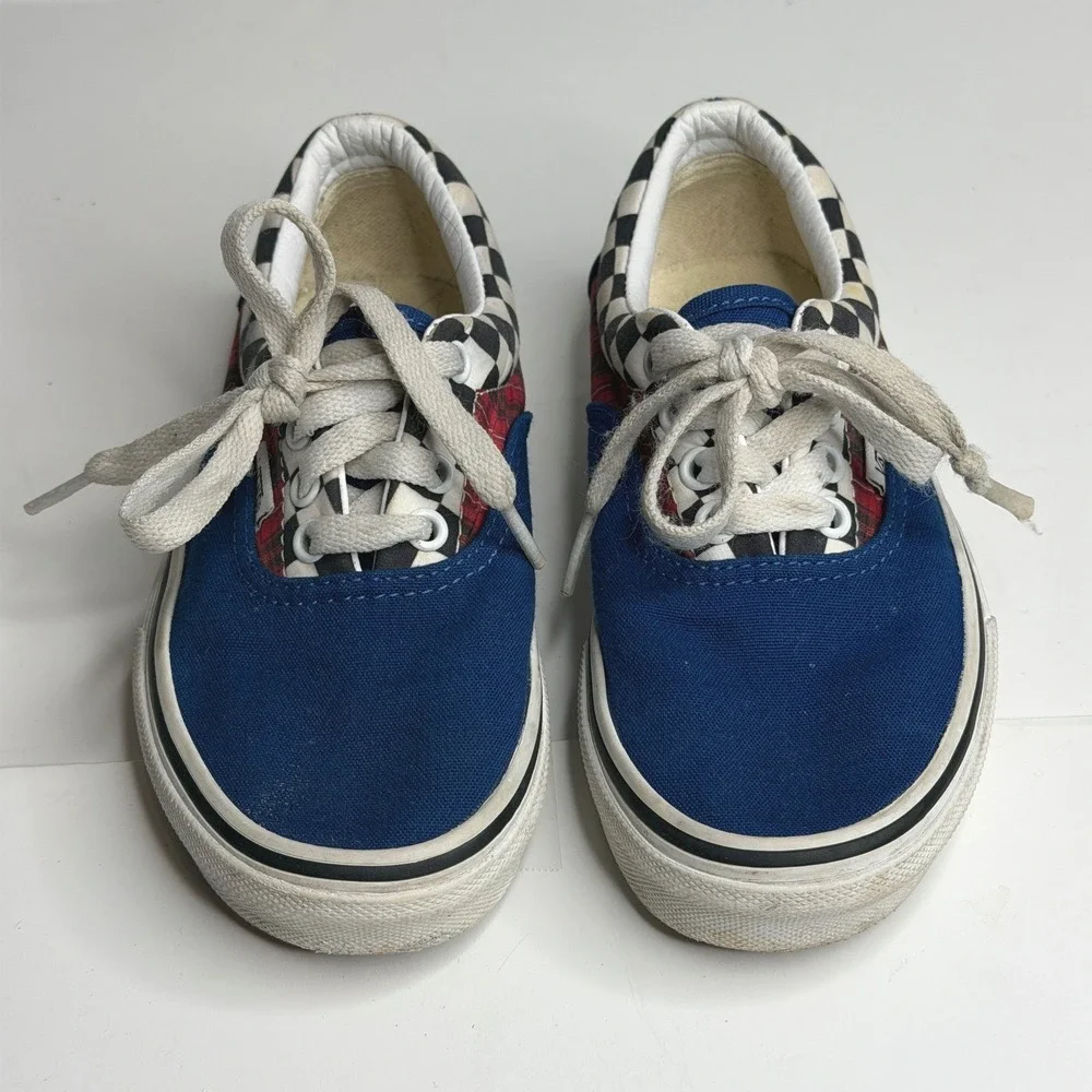 Vans Era Plaid‎ Checkerboard Sneakers Kids 13.5